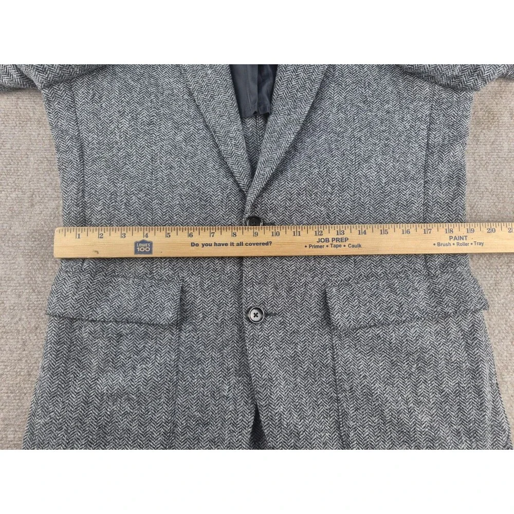 J. Crew Ludlow Sport Coat Men Sz 38R Moon Wool/Cotton Tweed Herringbone Classic